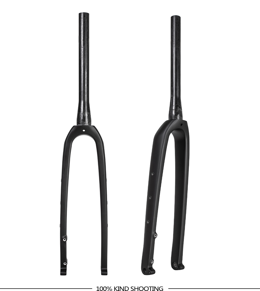 700C Gravel Road Bike Carbo Fork External Internal Cable Bicycle Forks