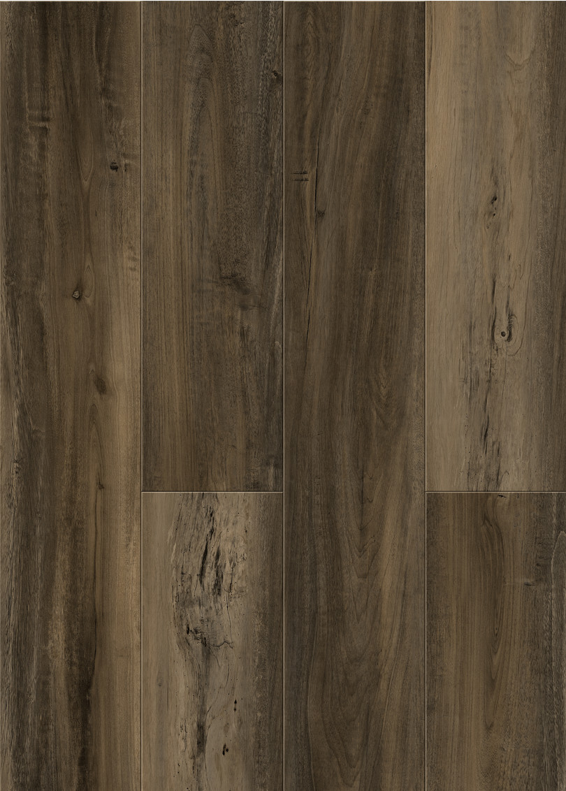 4mm Stone Plastic Composite Flooring Eco Friendly Unilin Click Oak Burlywood Wood Grain GKBM DG-W50001B