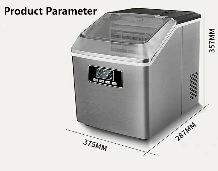 25kg Home Small Cube Ice Making Machine Portable Mini Countertop Ice Machine Hot foil stamping for Business Automatic
