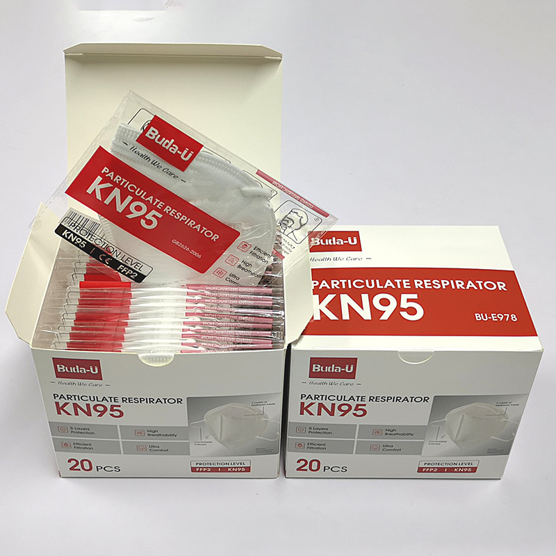 Comfortable Lining KN95 Particulate Respirator Mask USA EUA KN95 With Earloop
