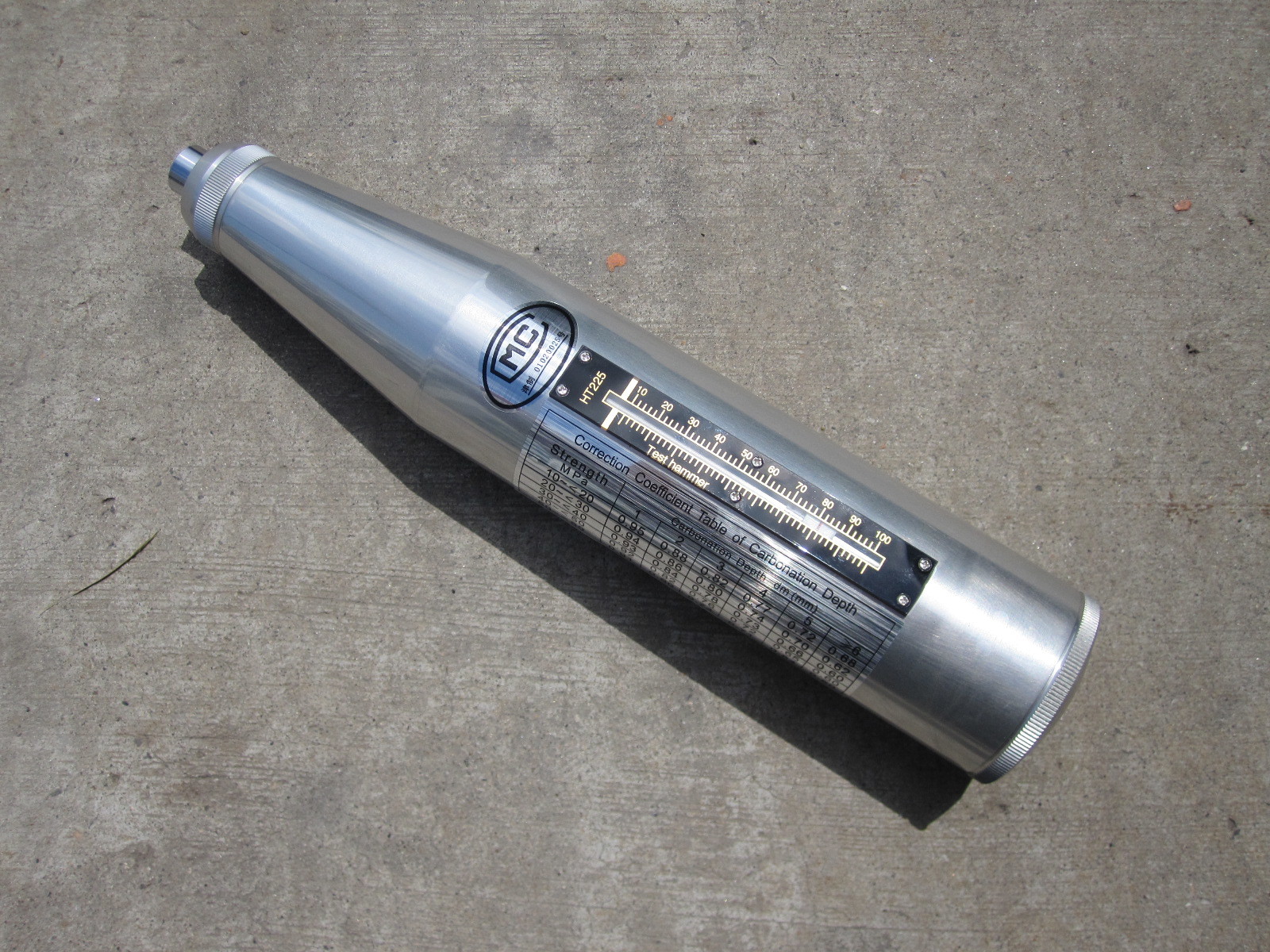 Concrete Test Hammer, Schmidt Hammer, Rebound Hammer, Mechanical Concrete Strength Tester