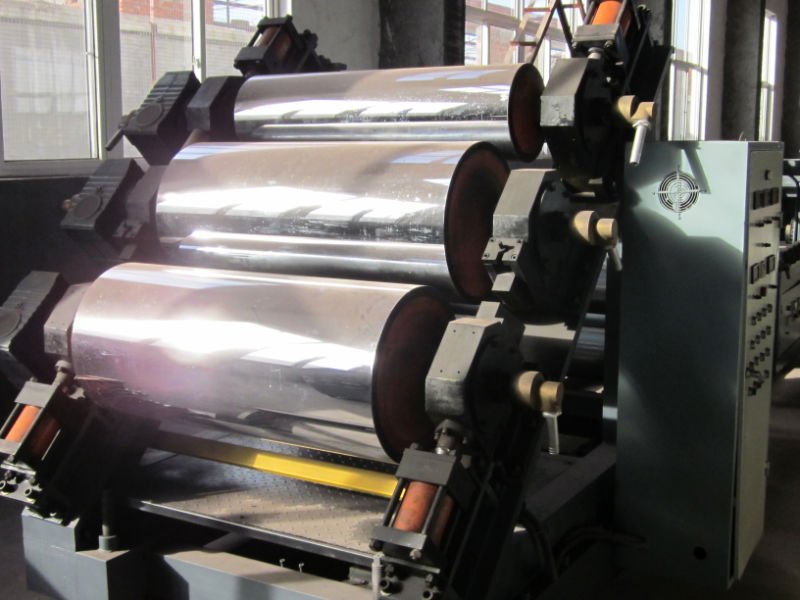 Four Roll Calendering Machines , PVC Calender Machine 4 Roll Rubber Calender