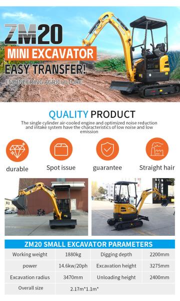 Hydraulic Small Digger Micro 2.0 Ton Free Shipping Bagger