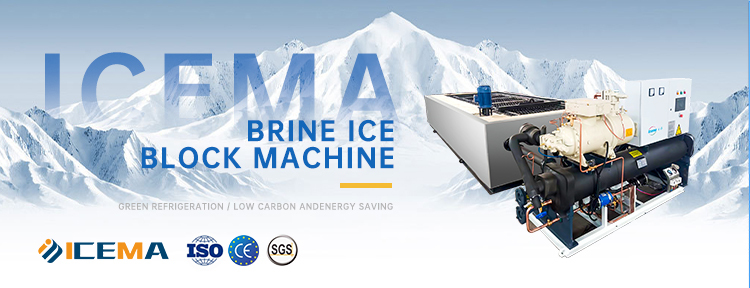 Emerson 62.7KW 2024 Customization 15 tons Block Ice Making Machine for Industrial Ice