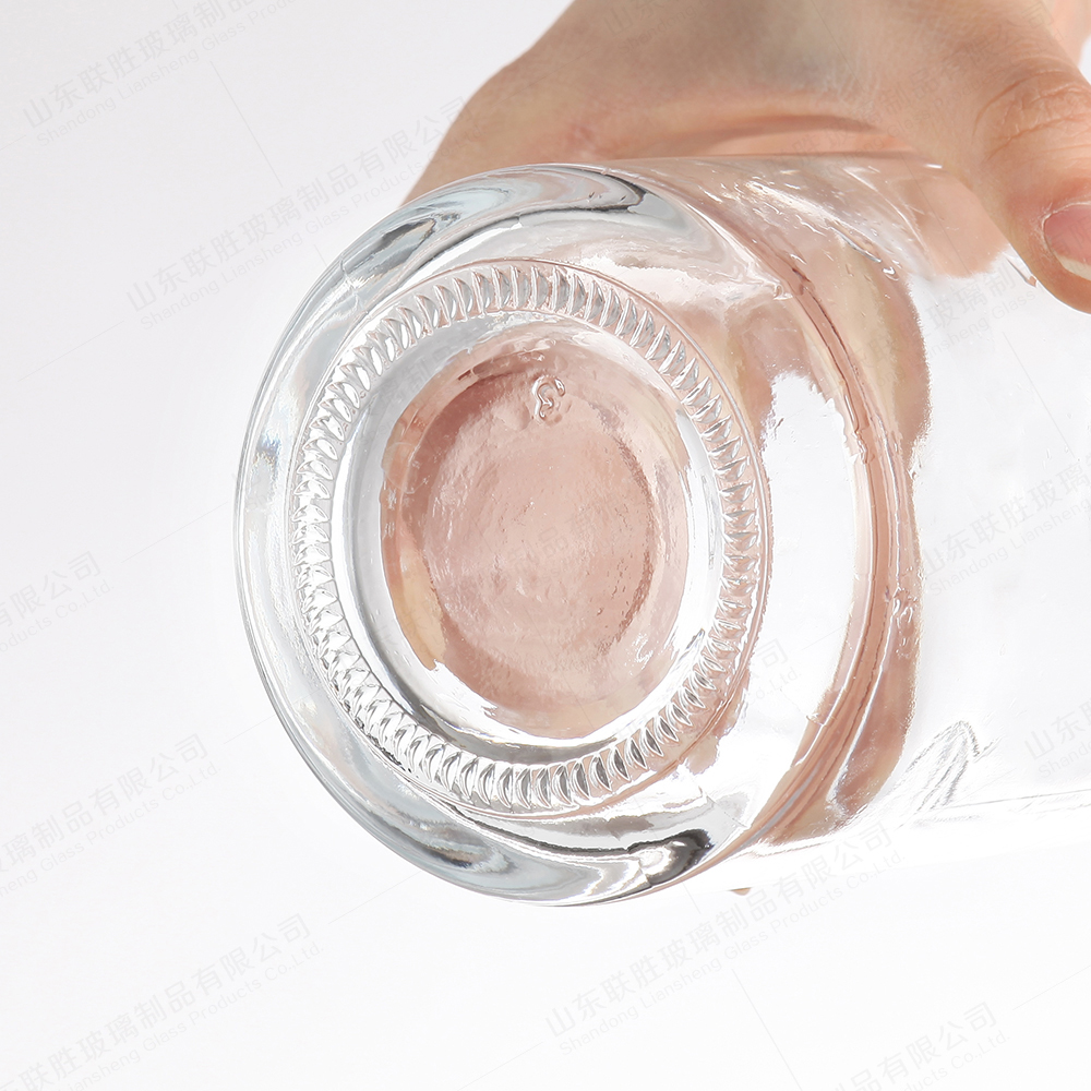 Transparent Or Frosted Healthy Lead Free Glass Customized Cylinder Wine Glass Bottle