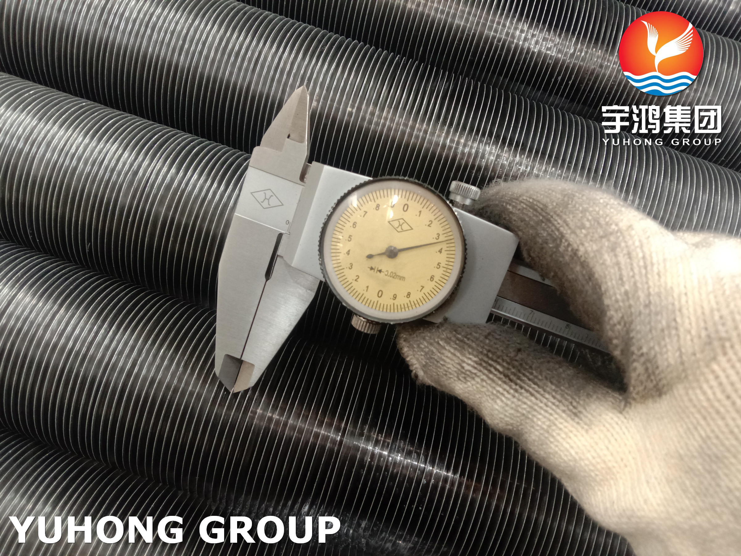HFW Finned Tube High Frequency Welded Solid Finned Tube For Heat Exchanger