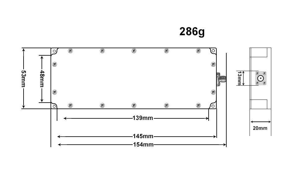Super Bandwidth 100-400MHz small size anti drone FPV UAV jammer module VCO RF module