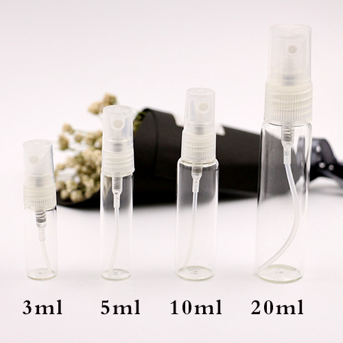 10 ml glass clear spray perfume bottles