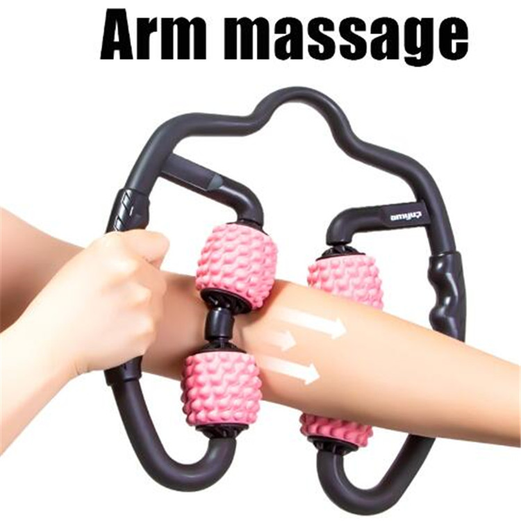 ARC Portable U Shaped Trigger Point Massage Roller Double Sided