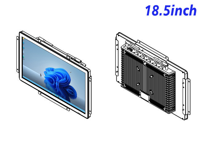 18.5-Inch Windows Display for Medical Devices and Public Terminals