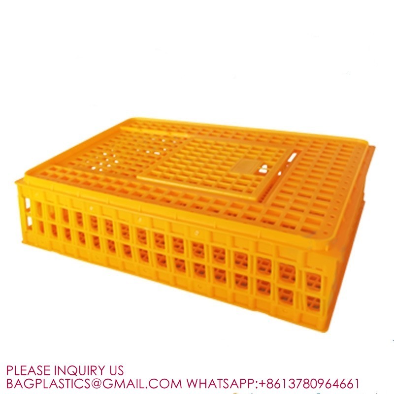 Poultry Crates Poultry Carrier Boxes Plastic Transport Chicken Cage Poultry Carrier Crate