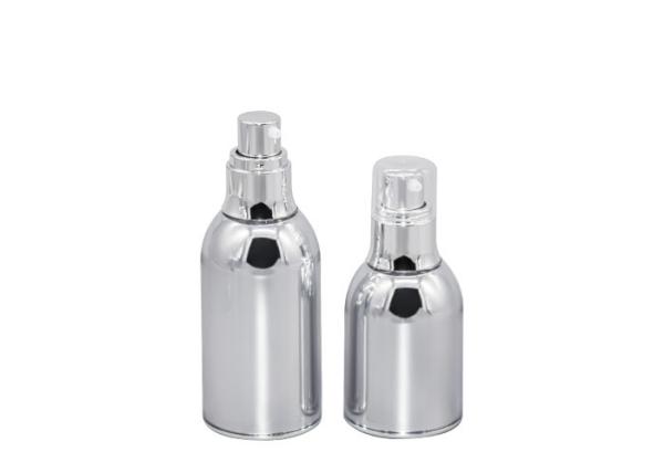 Acrylic Skincare Cosmetic Airless Bottle Full Electroplating Vacuum Bottle 30ml