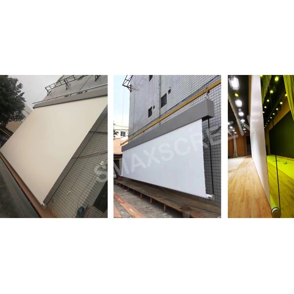 350inch Large Motorized Projection Screen With RF Remote Control
