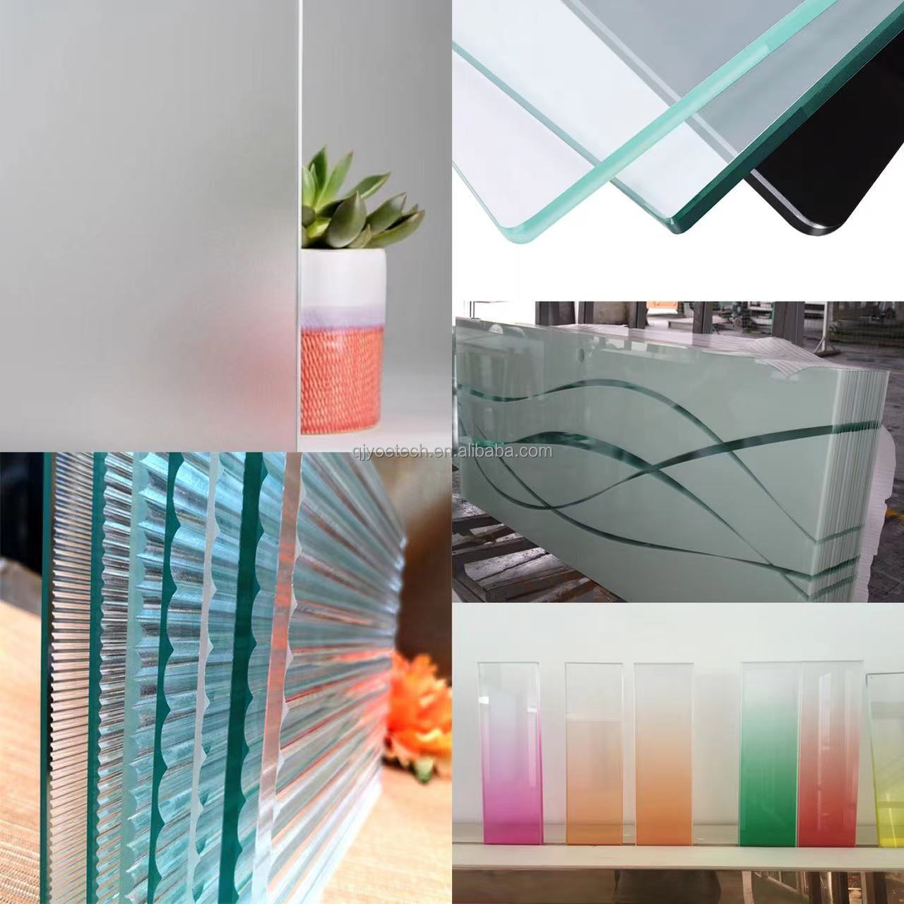 EN12150/CE/SGCC/Australian Certificate 6-12mm Single Curved Bent Tempered Shower Door Glass