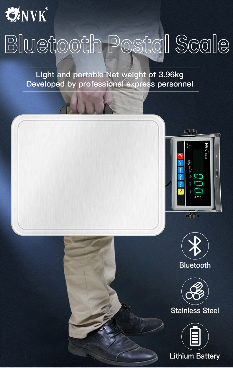 Nvk Hot Selling Portable Handheld Lcd Electronic Postal Scale Platform Shipping 100kg Postal Scale Digital