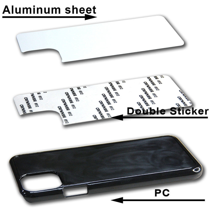 Shockproof PC Plastic Sublimation Blanks Phone Case For IPhone 15 14 13 Pro Max