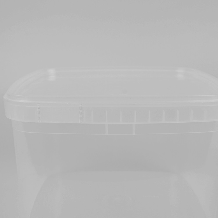 ISO9001 Certification White Square Plastic Buckets 3 Liter