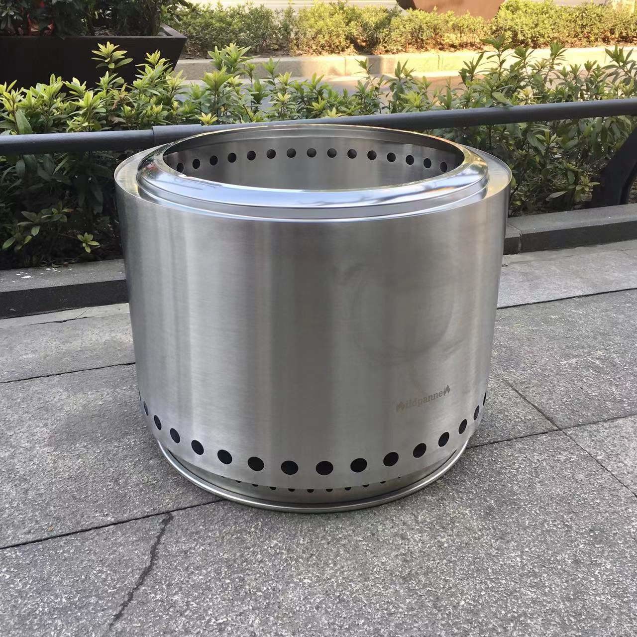 19.5 Inch Smokeless Fire Stove Stainless Steel 15 Inch Outdoor