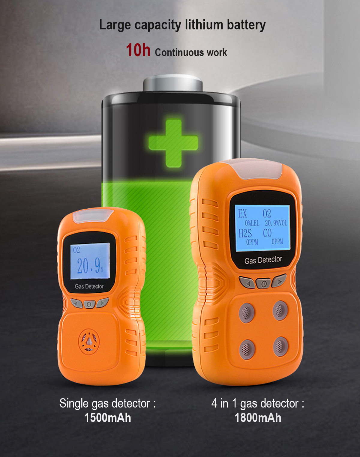 Zt100k Mini Combustible Portable Natural Gas Leak Detector Indoor Outdoor