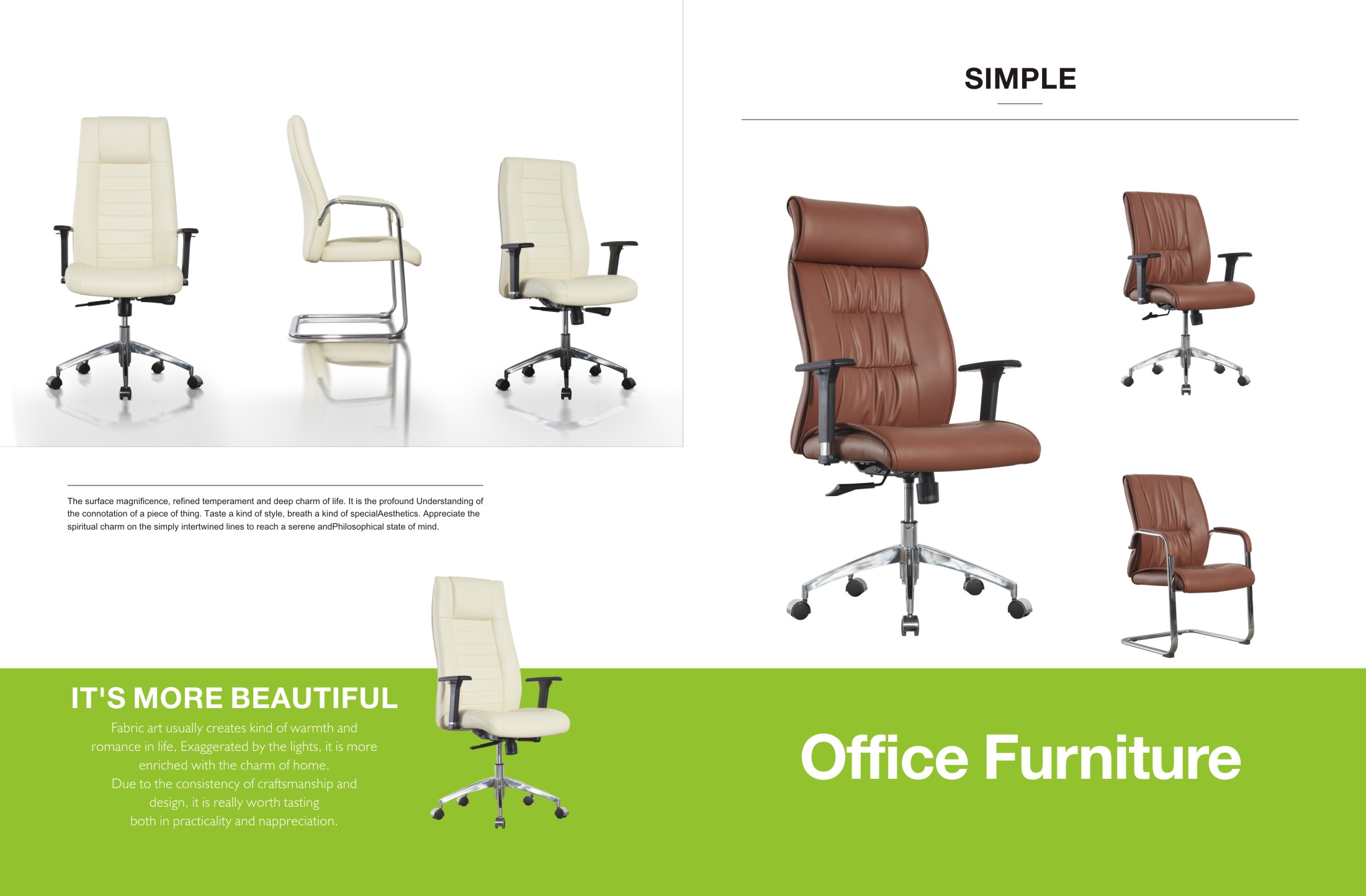 Computer Chair Modern Pu/Leather  Executive Office Chair Ergonomic