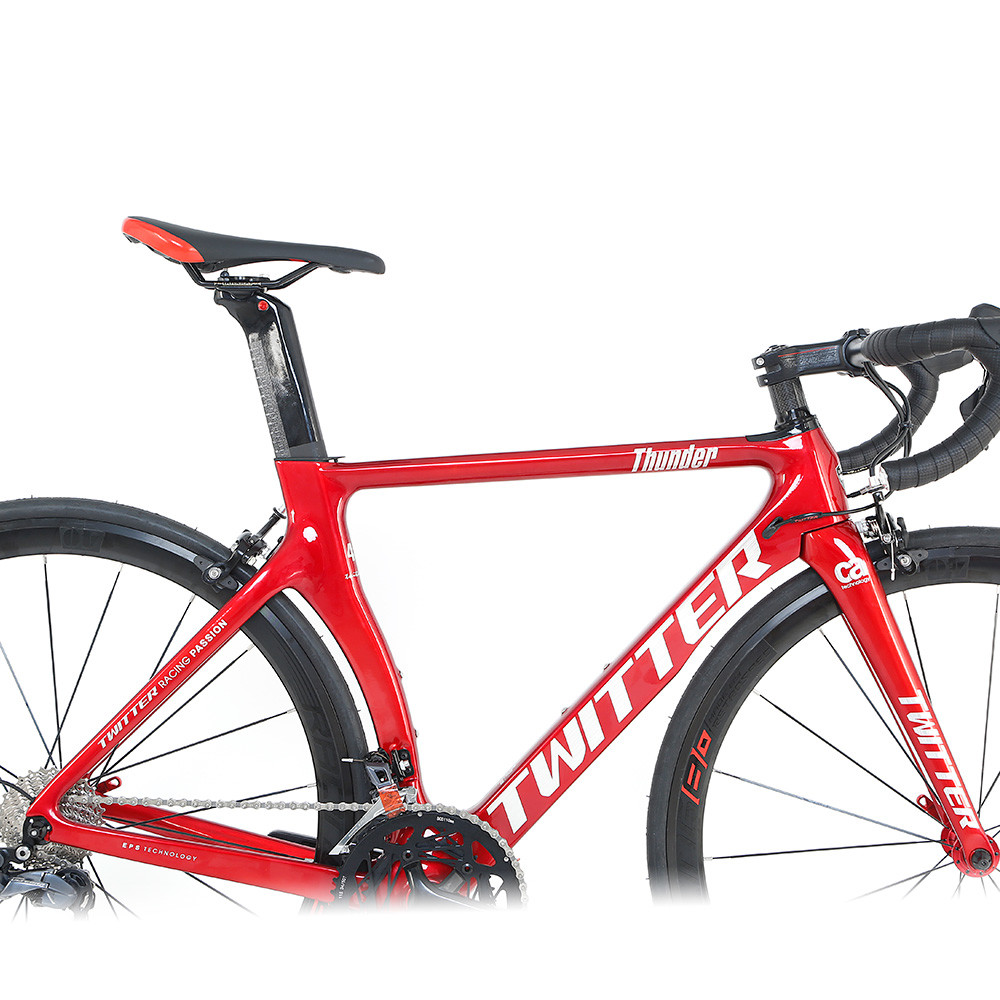 TWITTER THUNDER Carbon Fiber Road Bicycle Disc Brake 22 Speed Alloy Wheel For Road