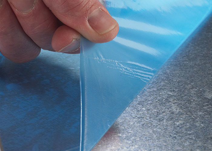 No Residual Plastic Sheet Protective Film Various Size / Thickness For Metal Plate Surface