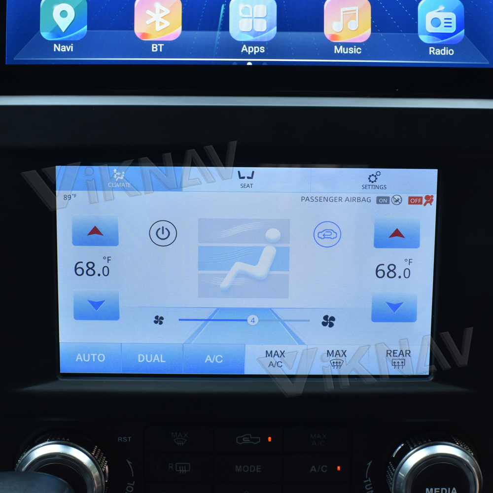 8 Core Ford F150 Android Car Radio With AC Screen Car Climate Control