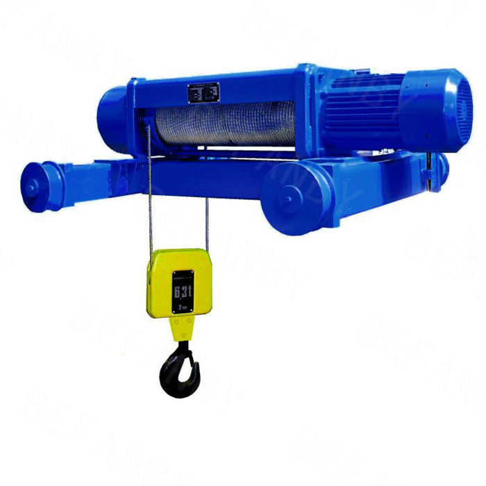 Light duty JK type steel rope chain hoist electric winch 2 ton remote control