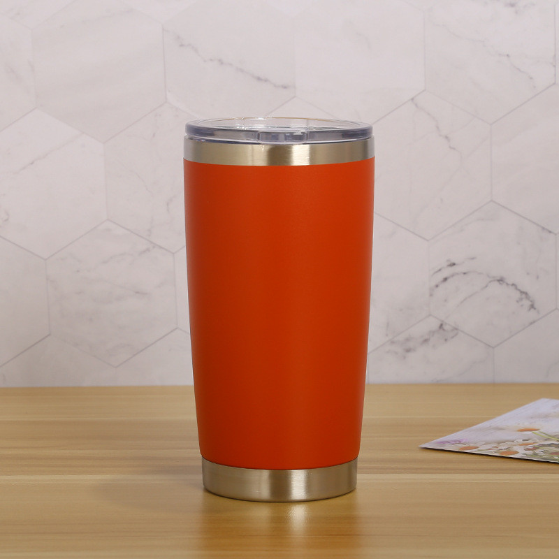 20Oz Travel Tumbler Cup Double Wall Vacuum Insulated Stainless Steel Coffee Cup With Lid