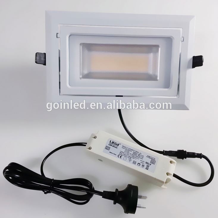 SAA c-tick approved SAMSUNG SMD5630 60w rectangle led shop fittter