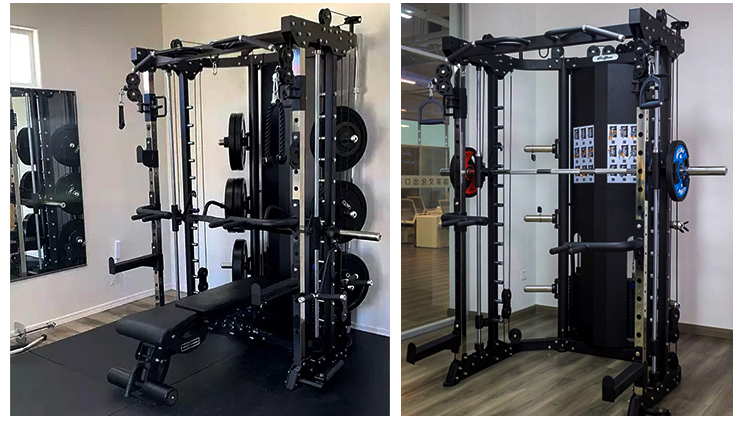 Indoor All in One Gym Equipment Strength Training Multi Functional Smith Machine