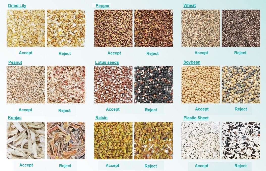 OEM Large Parboiled Steamed Rice Color Sorter Machine 10 Chute 640 Channels