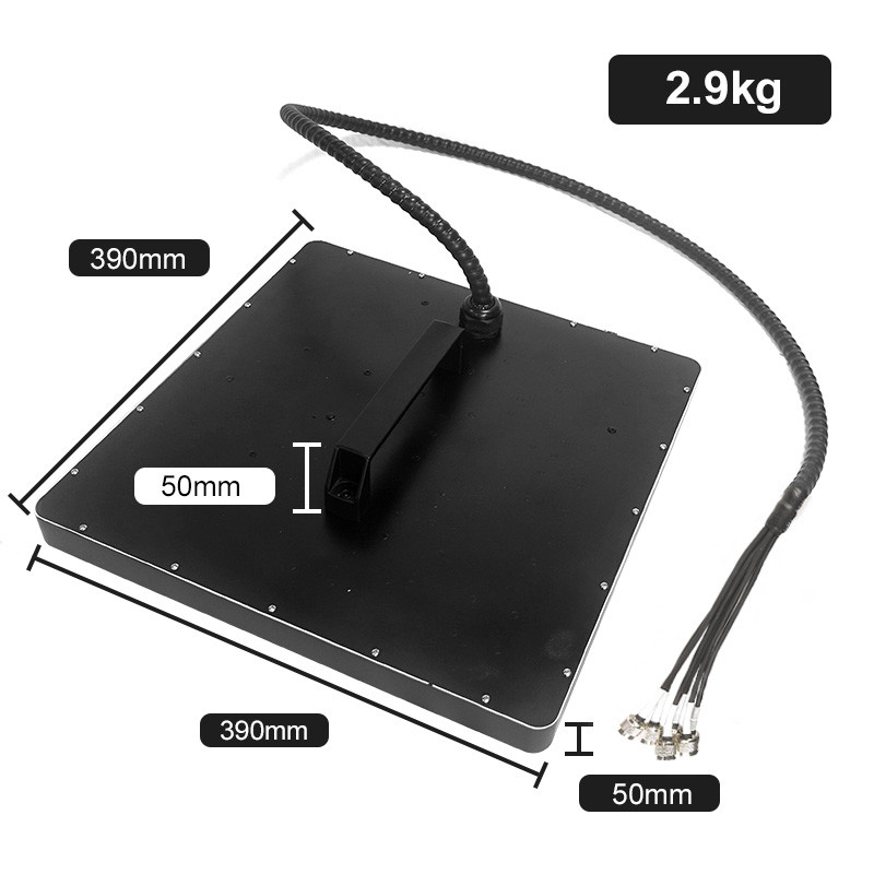 60m/s Rated Wind Velocity 7 Band ABS Material Handle Panel Long Range Antenna for Manpack Anti Drone UAV Jammer