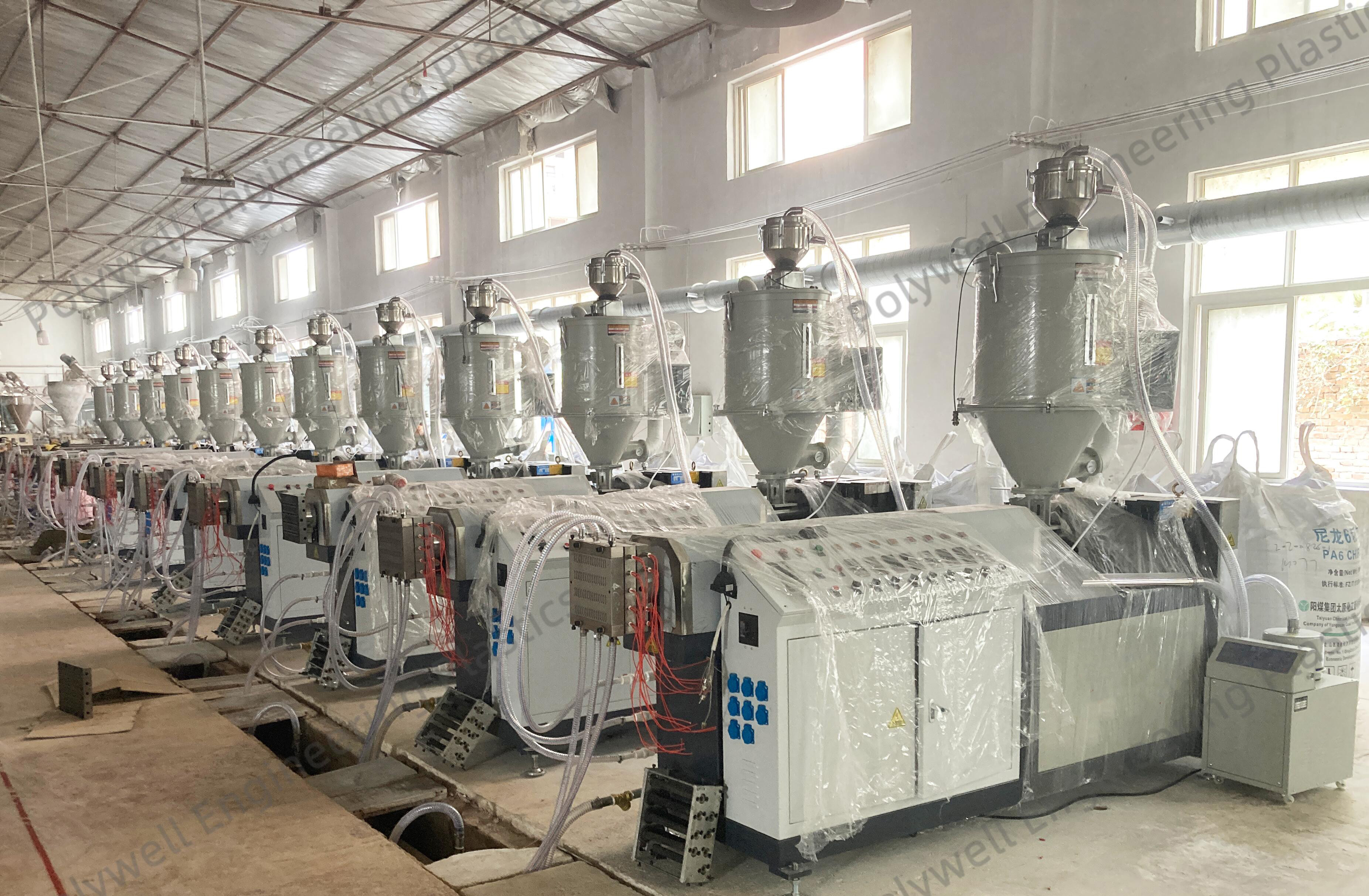 Polyamide 66 Thermal Break Strip Produce Machine PA Profile Extrusion Machine Single Screw Extruder