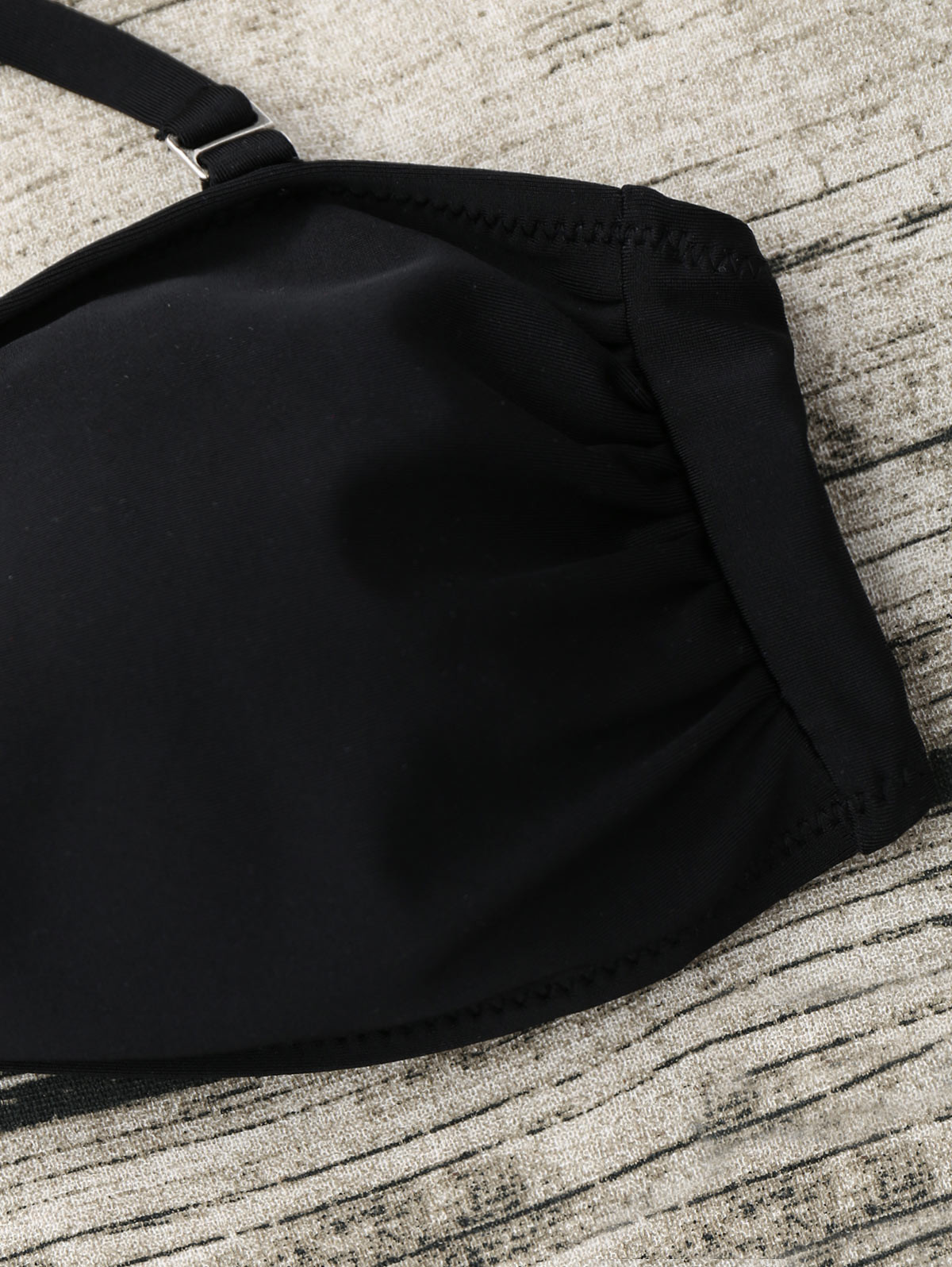 Sexy String Bikini Set Halter Swimsuit Backless Bathing Suit Women Solid Black Bikini Brazilian Biquini Push Up Swimwear
