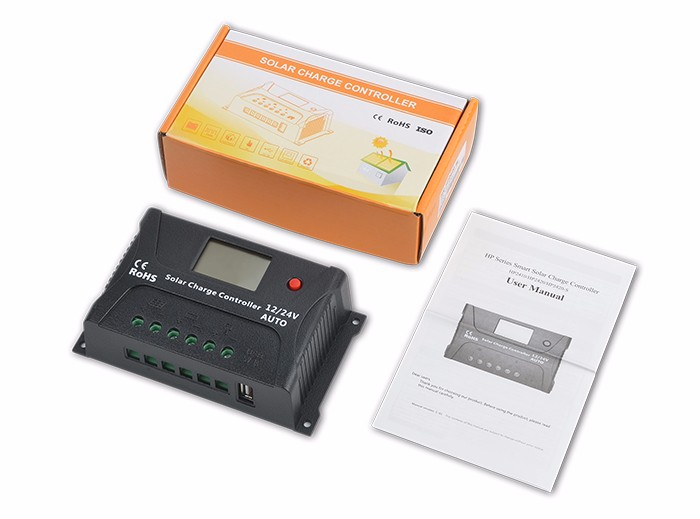 Smart Solar Charge Controller Pwm Solar Regulator TVS Lighting Protection
