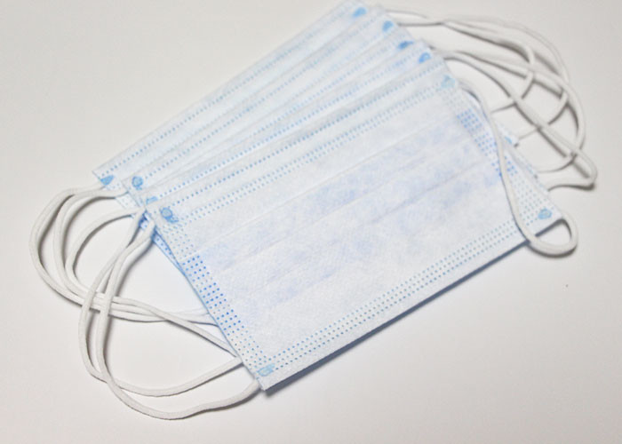 Blue Non Woven Fabric Face Mask Light Weight For Personal Safety General Size