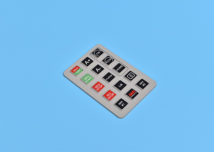 Silicone Rubber Membrane Switch Panel Sticker Durable With Multiple Keys