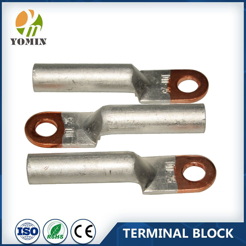 High voltage tinned metal electrical Cu copper brass electric compression cold pressed cable lug