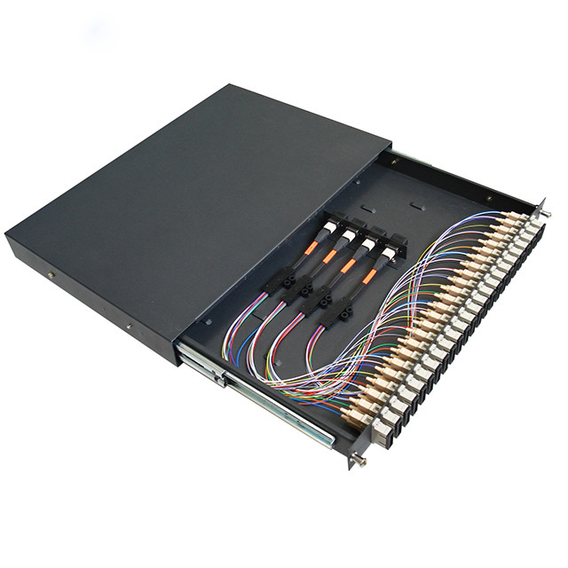 Outdoor 24 48 Port Corning Fiber SC MPO Preloaded Optic Patch Panel