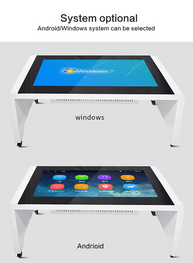 55 Inch Interactive Touch Screen Coffee Table For Conferenc / Dining / Display / Bar