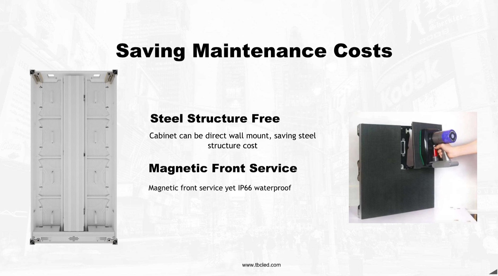 outdoor front service hd led