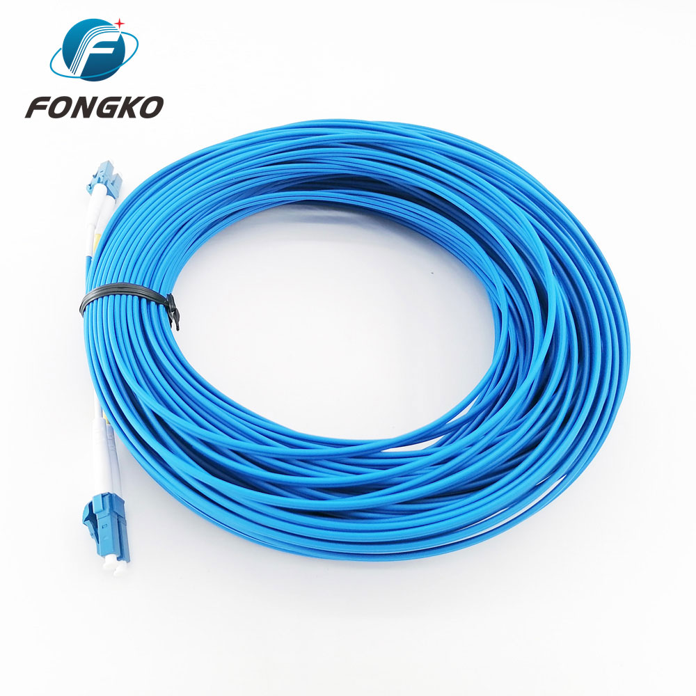 3m LC/UPC-LC/UPC Duplex Blue Fiber Optic Armored Patch Cord With Lszh Jacket