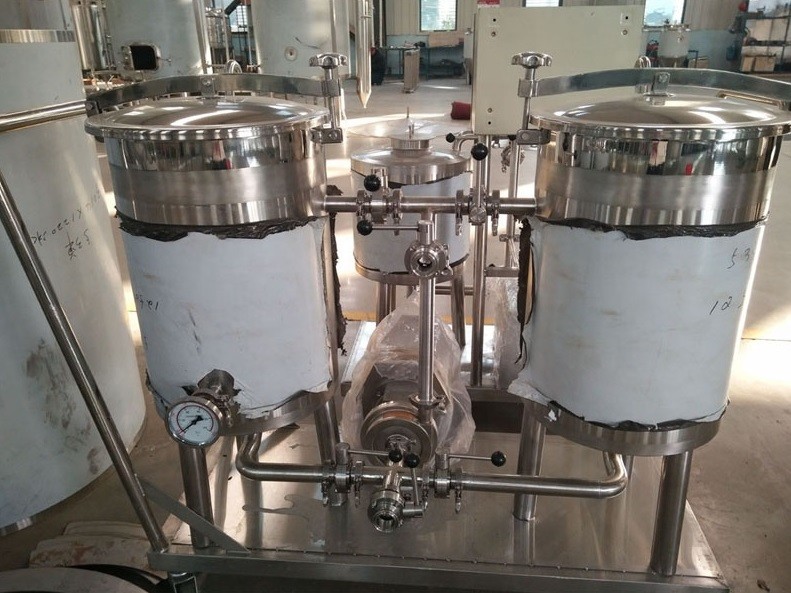 Custom 50L 2KW CIP Brewing Equipment PID / PLC Control 2mm Tank Thickness