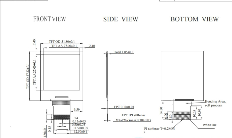1.54" E-Ink Display Module EPD Low Power Consumption Epaper Display