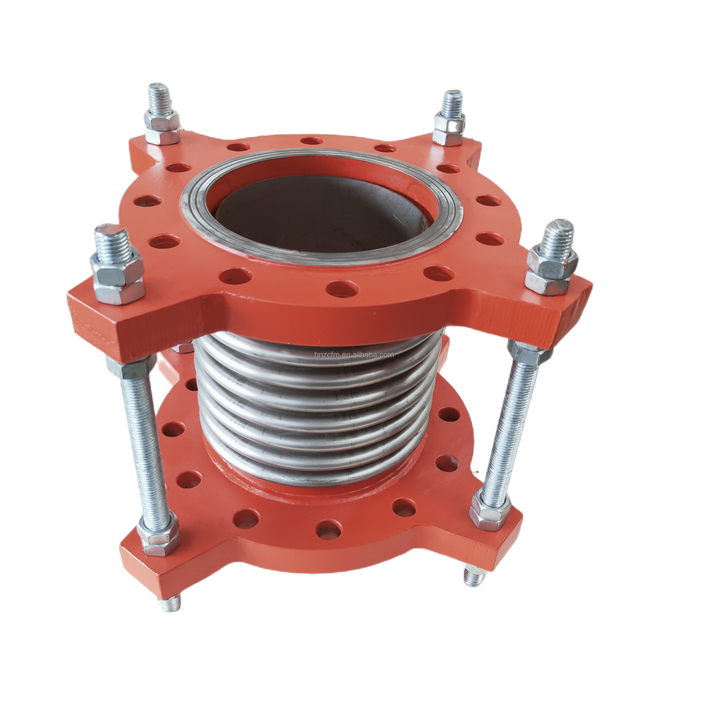 DN32 DN3000mm Stainless Steel Flange Tie Rod Compensator Vacuum Bellows Expansion Joint