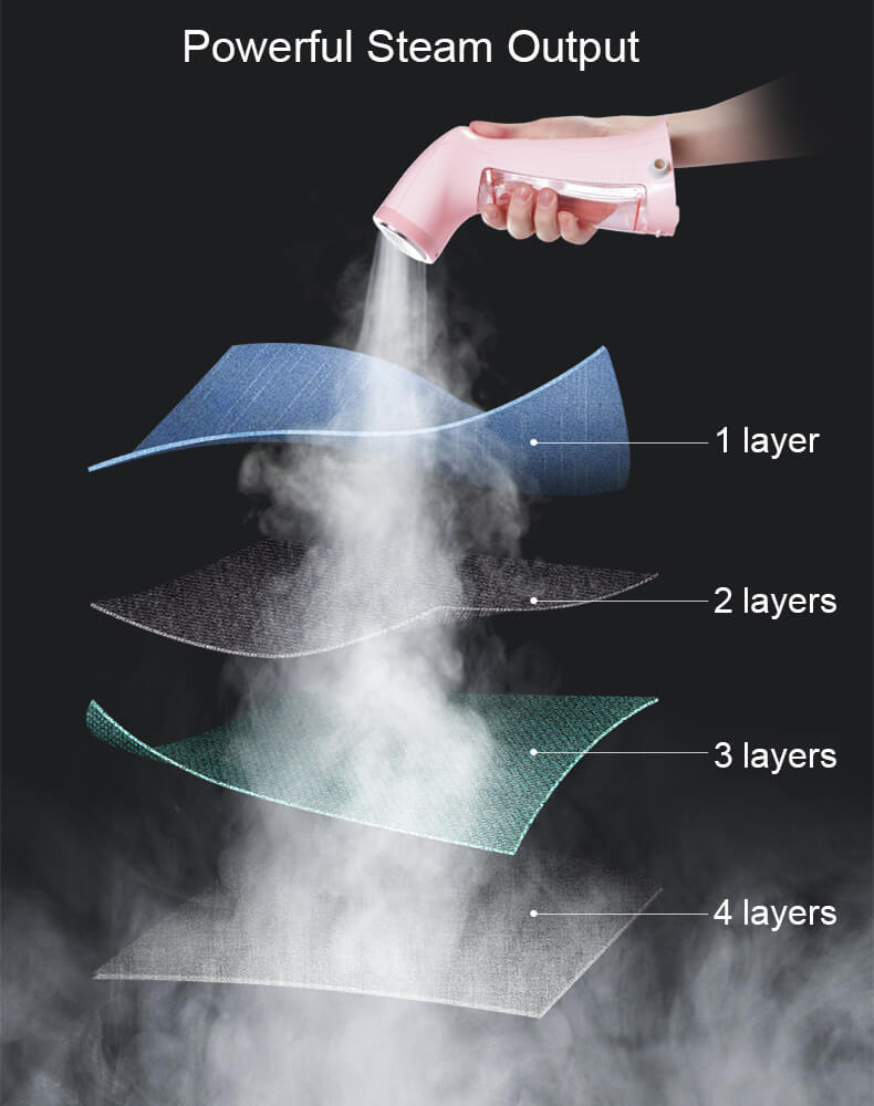 220ml Water Tank Capacity Mini Portable Handheld Garment Steamer for Home and Travel