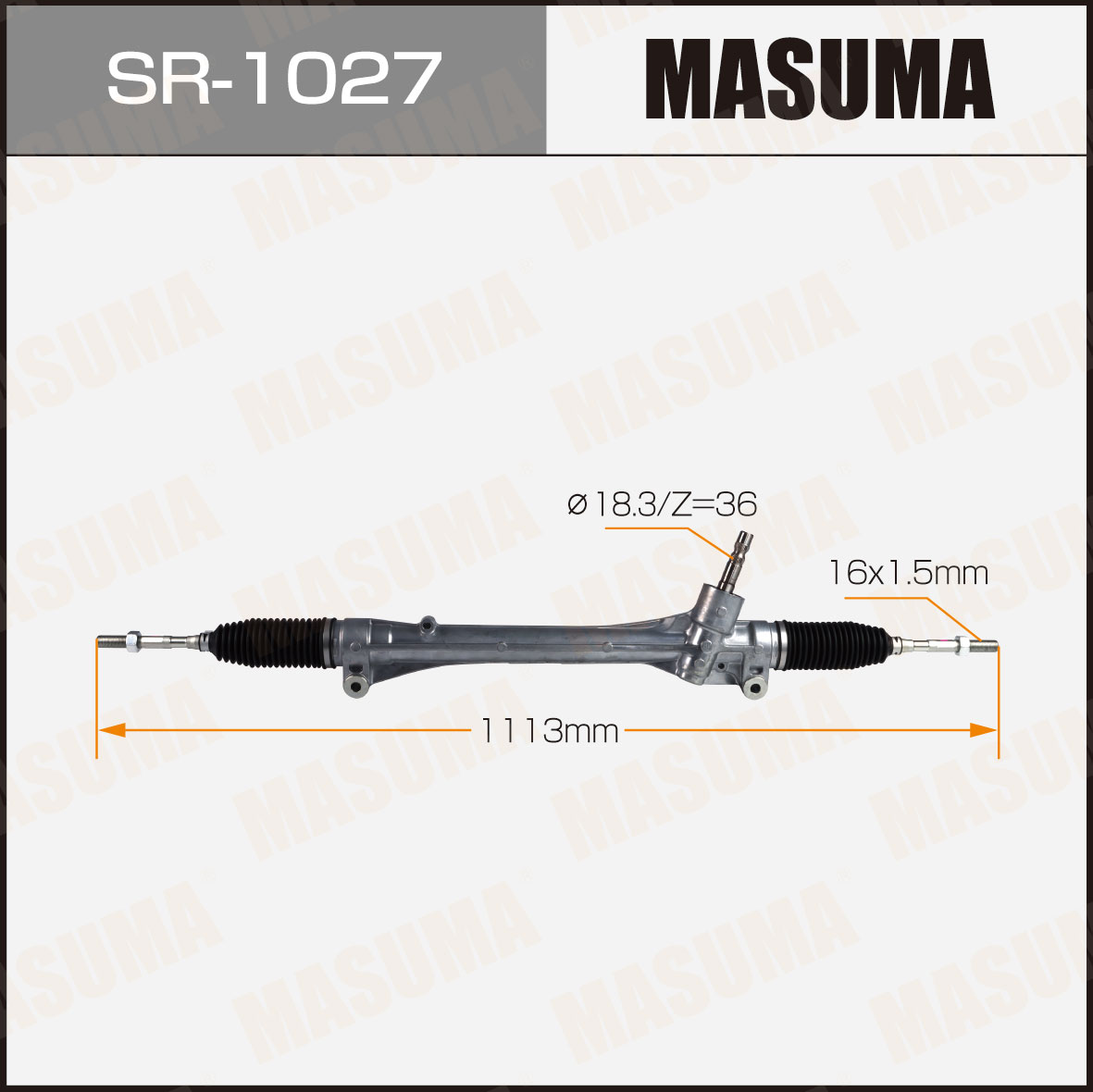 Reference NO. 0122-AGL10 LHD Hydraulic Steering Gear for Lexus RX270 by SR-1027 MASUMA
