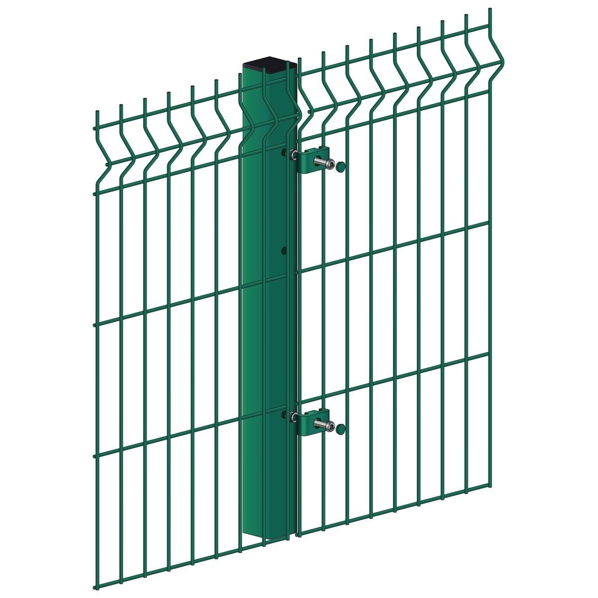 Steel 3D V Mesh Security Fencing 4mm 60mm Post 50mm X 200mm