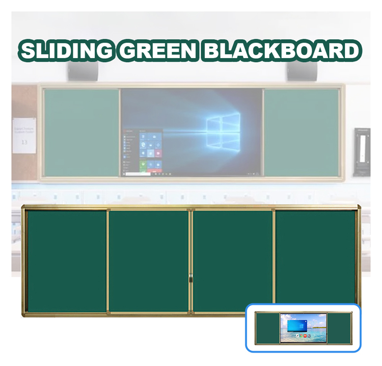 Qtenboard Blackboard Teaching School Classroom Push and Pull Green Board Smart Board Accessories